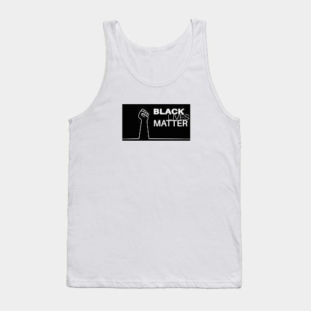 Black African Lives Matter Fist Tank Top by AlmostMaybeNever